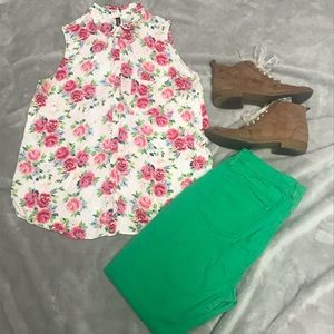 Floral Button-Up